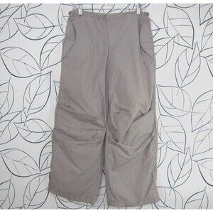 Twik par Simons Parachute Barrel Leg Oversized Utility Pants Gray Size XS